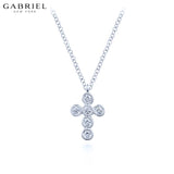 14KW 0.10ctw Natural Diamond Necklace