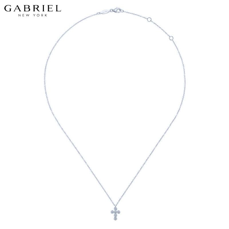 14KW 0.10ctw Natural Diamond Necklace