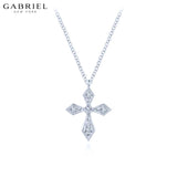 14KW 0.07ctw Natural Diamond Necklace
