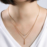 14KY 0.04ctw Natural Diamond Necklace
