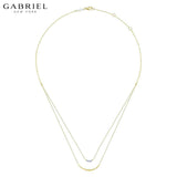 14KY 0.04ctw Natural Diamond Necklace