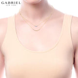 14KY 0.04ctw Natural Diamond Necklace