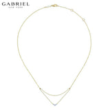 14KY 0.04ctw Natural Diamond Necklace