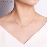 14KY 0.65ctw Natural Diamond Necklace