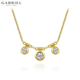 14KY 0.19ctw Natural Diamond Necklace