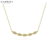 14KY 0.29ctw Natural Diamond Necklace