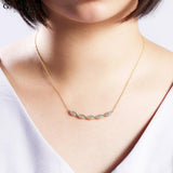 14KY 0.29ctw Natural Diamond Necklace
