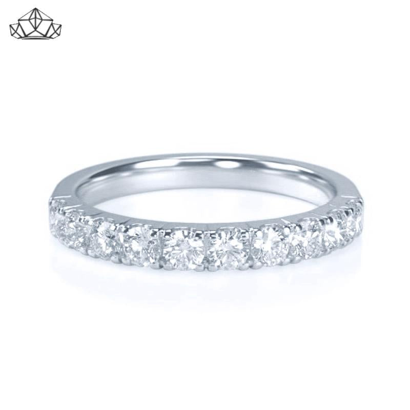 14KW 0.50ctw Natural Diamond Ring 2.5mm