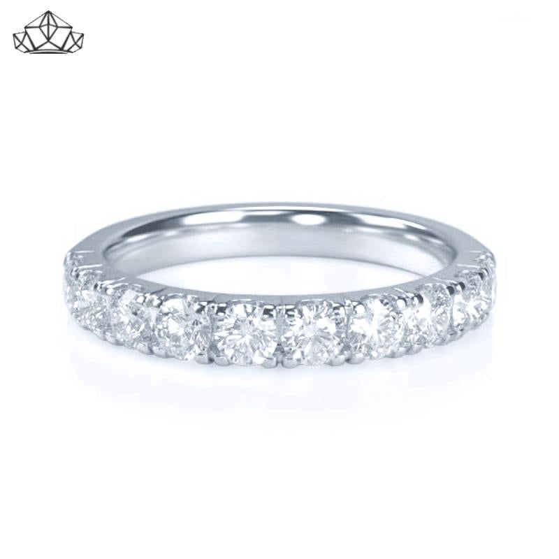 14KW 0.70ctw Natural Diamond Ring 3.0mm