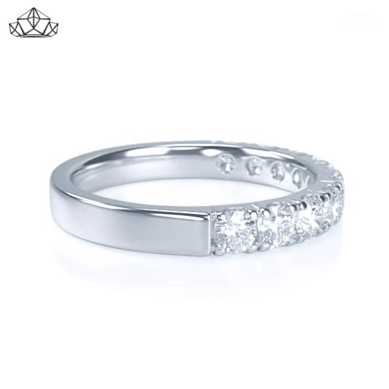 14KW 0.70ctw Natural Diamond Ring 3.0mm