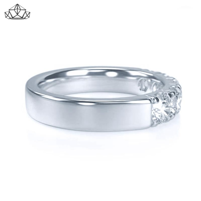 14KW 1.00ctw Natural Diamond Ring 4.5mm