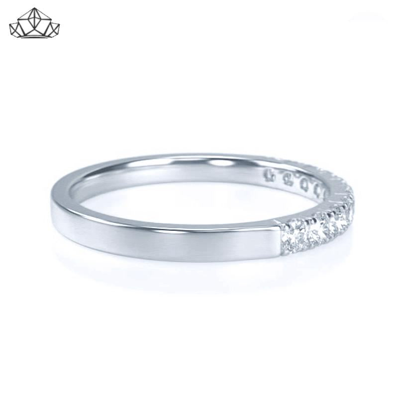 14KW 0.30ctw Natural Diamond Ring 2.0mm