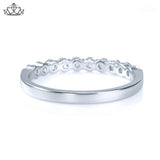 14KW 0.50ctw Shared Prong Natural Diamond Ring 2.5mm