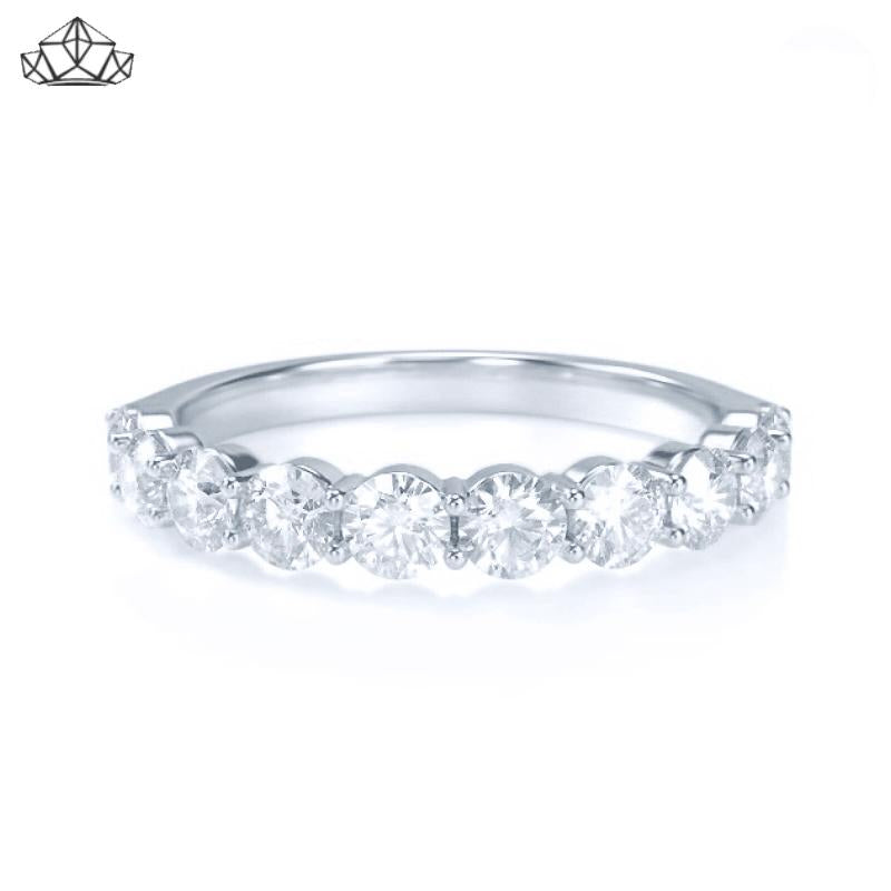 14KW 1.00ctw Shared Prong Natural Diamond Ring 3.5mm