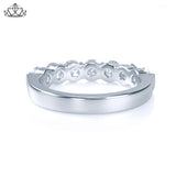 14KW 1.40ctw Shared Prong Natural Diamond Ring 4.5mm