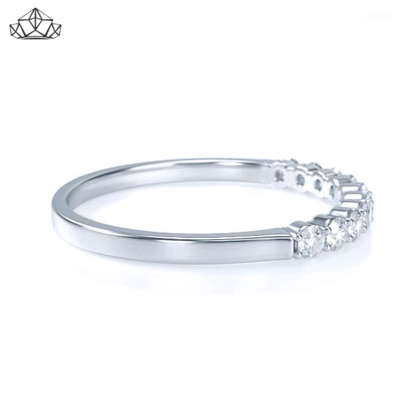 14KW 0.30ctw Shared Prong Natural Diamond Ring 2.0mm