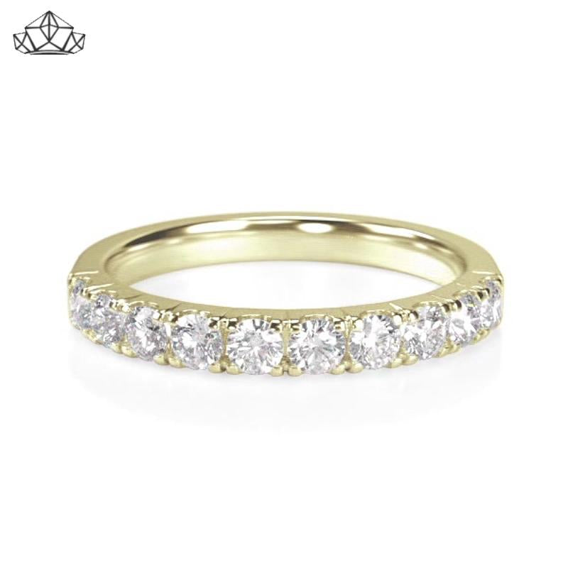 14KY 0.50ctw Natural Diamond Ring 2.5mm