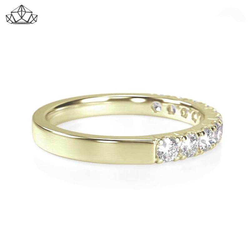 14KY 0.50ctw Natural Diamond Ring 2.5mm