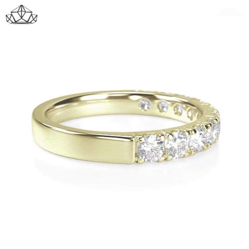 14KY 0.70ctw Natural Diamond Ring 3.0mm