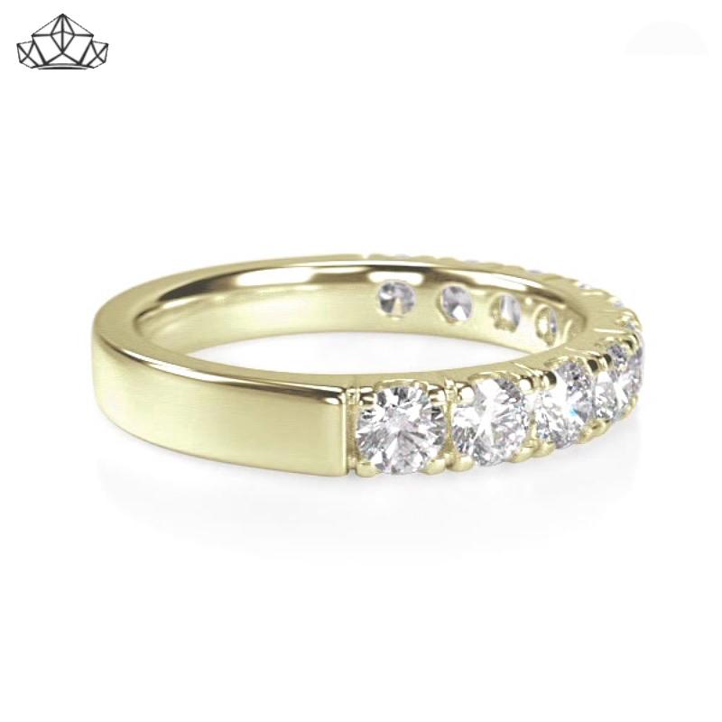 14KY 1.00ctw Natural Diamond Ring 3.5mm