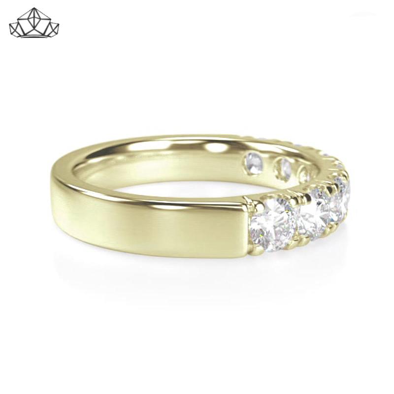 14KY 1.05ctw Natural Diamond Ring 4.0mm