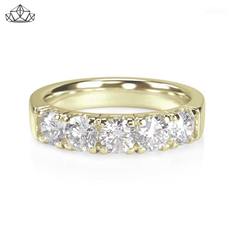 14KY 1.00ctw Natural Diamond Ring 4.5mm