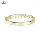 14KY 0.50ctw Shared Prong Natural Diamond Ring 2.5mm