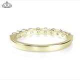 14KY 0.70ctw Shared Prong Natural Diamond Ring 3.0mm