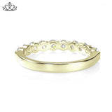 14KY 1.00ctw Shared Prong Natural Diamond Ring 3.5mm