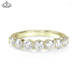 14KY 1.05ctw Shared Prong Natural Diamond Ring 4.0mm