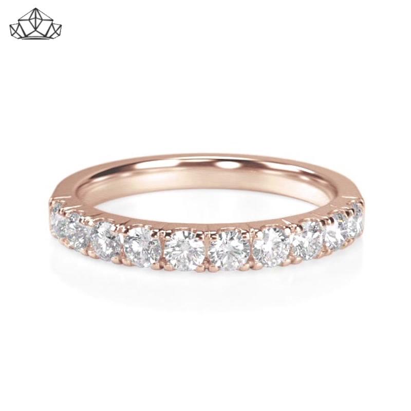 14KR 0.50ctw Natural Diamond Ring 2.5mm