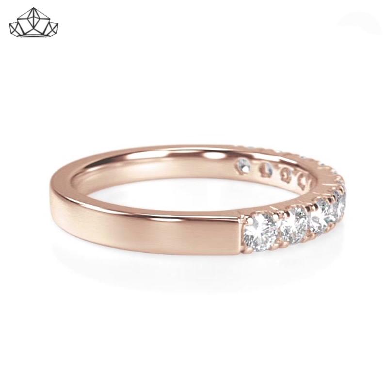 14KR 0.50ctw Natural Diamond Ring 2.5mm