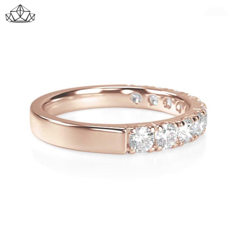 14KR 0.70ctw Natural Diamond Ring 3.0mm