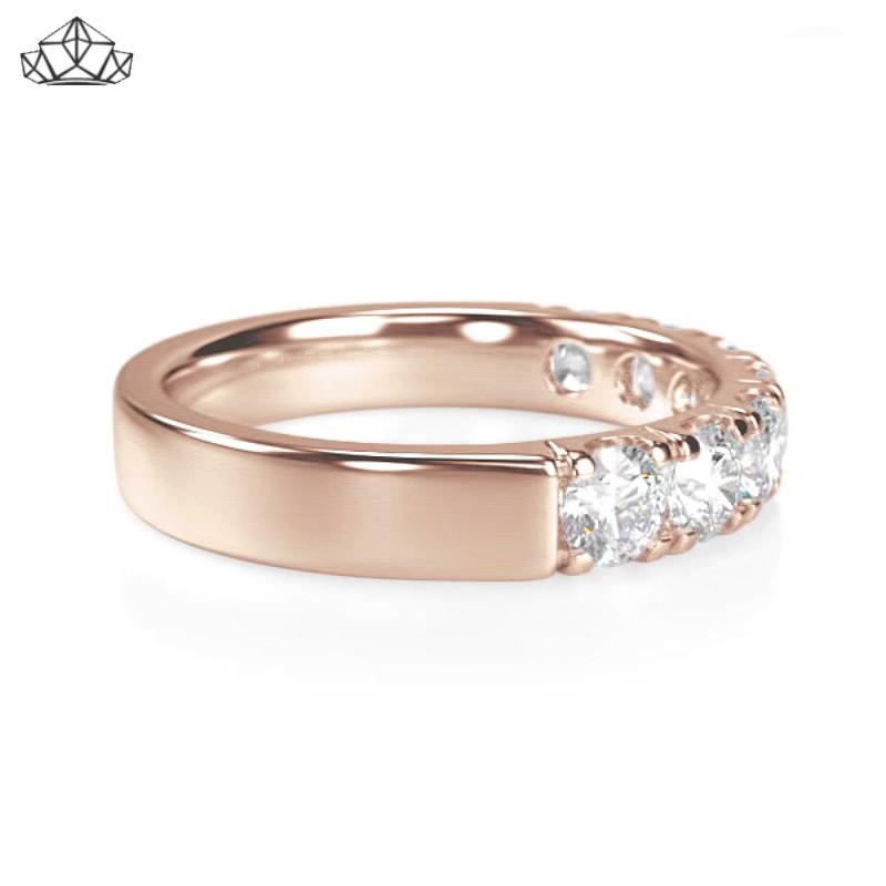 14KR 1.05ctw Natural Diamond Ring 4.0mm