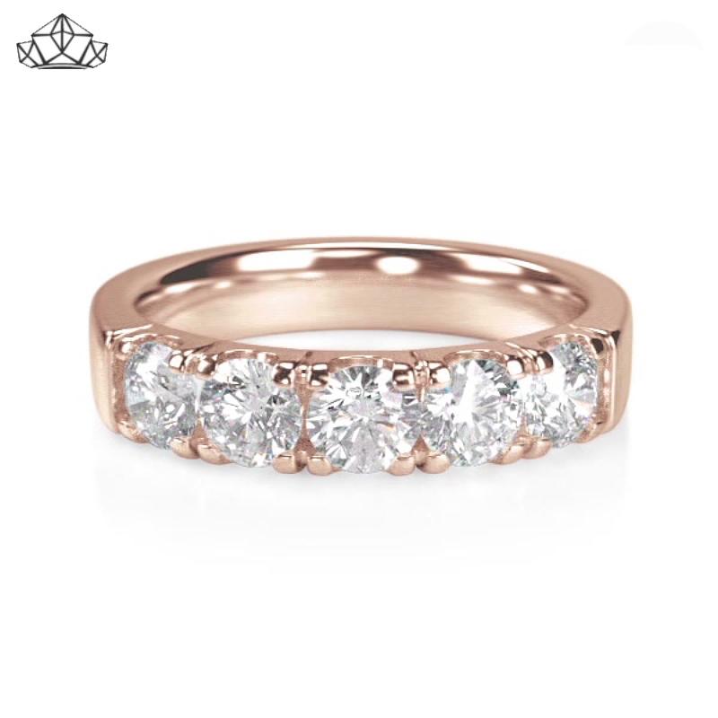 14KR 1.00ctw Natural Diamond Ring 4.5mm