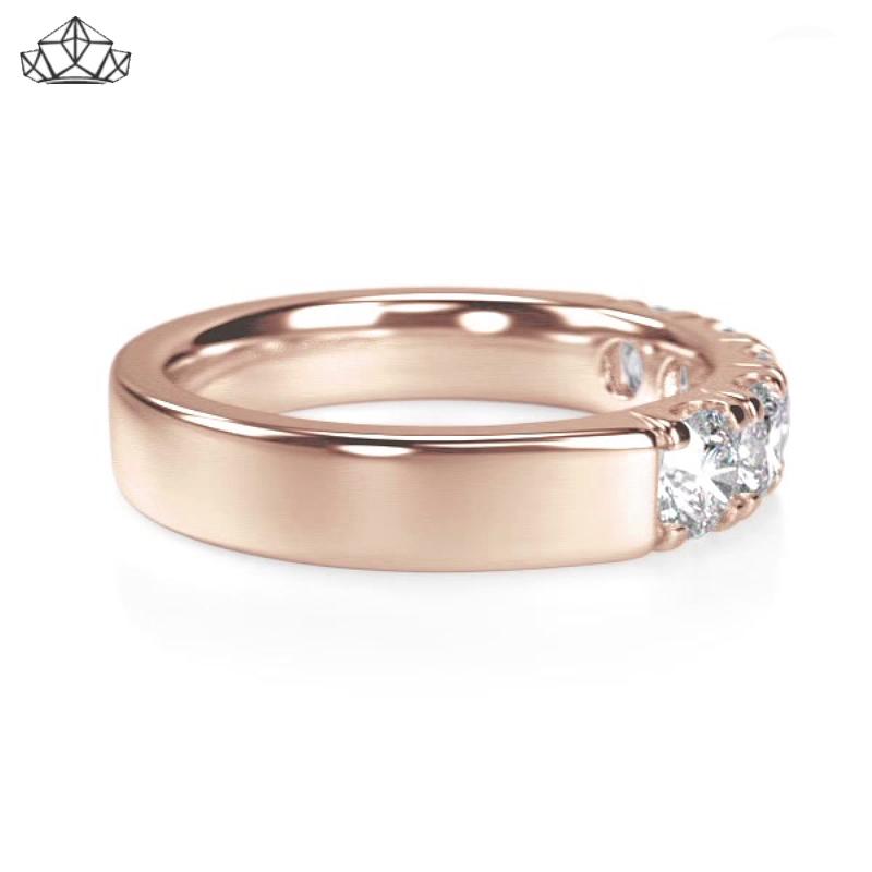 14KR 1.00ctw Natural Diamond Ring 4.5mm
