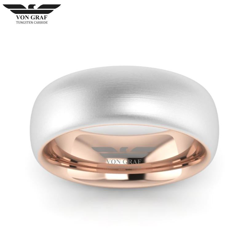 Tungsten Carbide Luxury Fit Ring 8mm