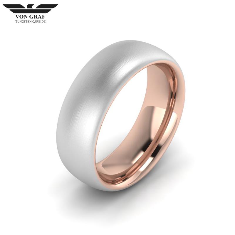 Tungsten Carbide Luxury Fit Ring 8mm