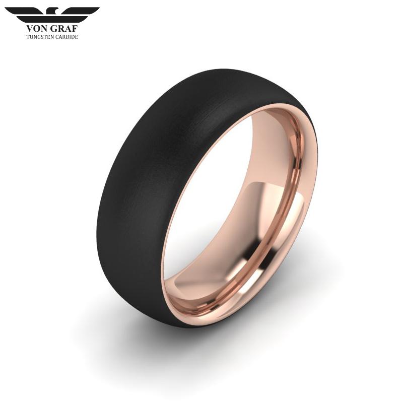 Tungsten Carbide Luxury Fit Ring 8mm