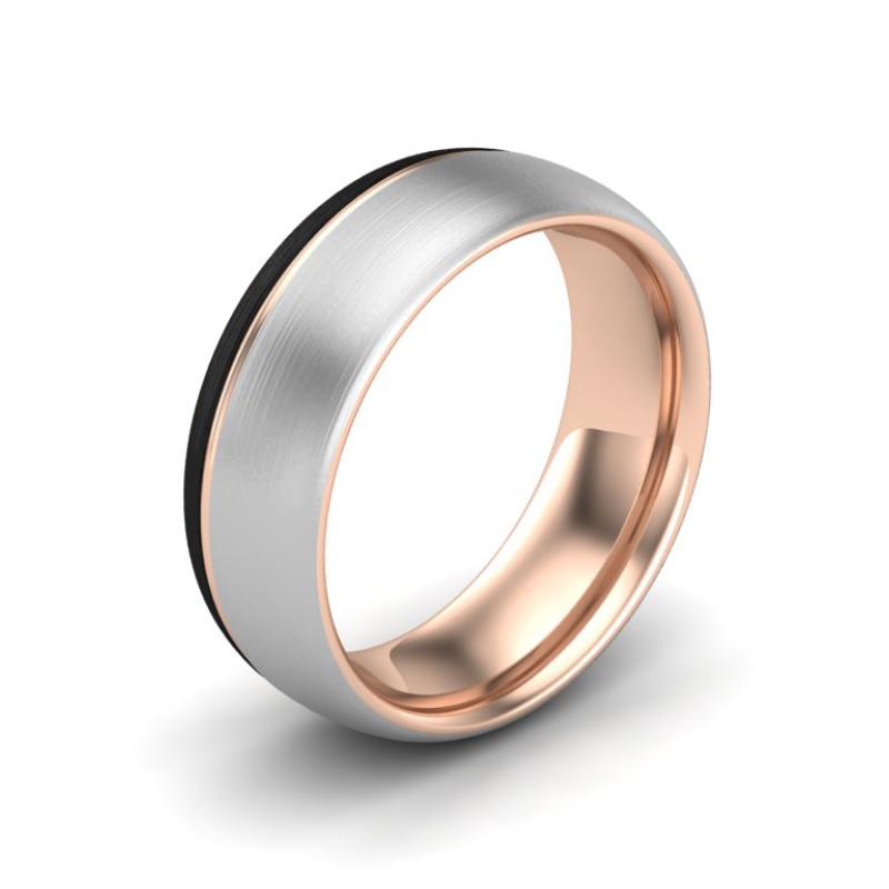Tungsten Carbide Luxury Fit Ring 8mm