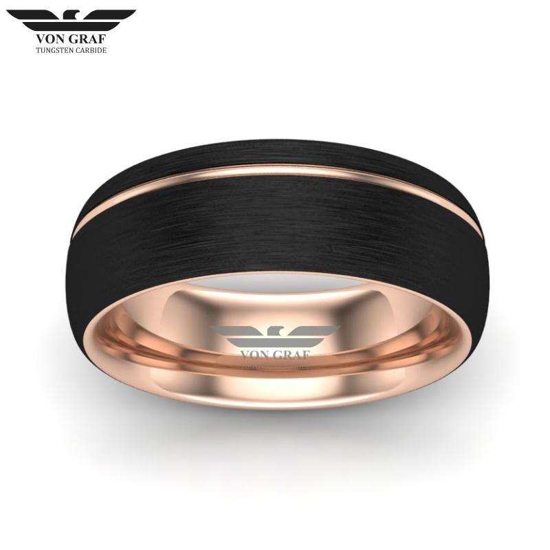 Tungsten Carbide Luxury Fit Ring 8mm