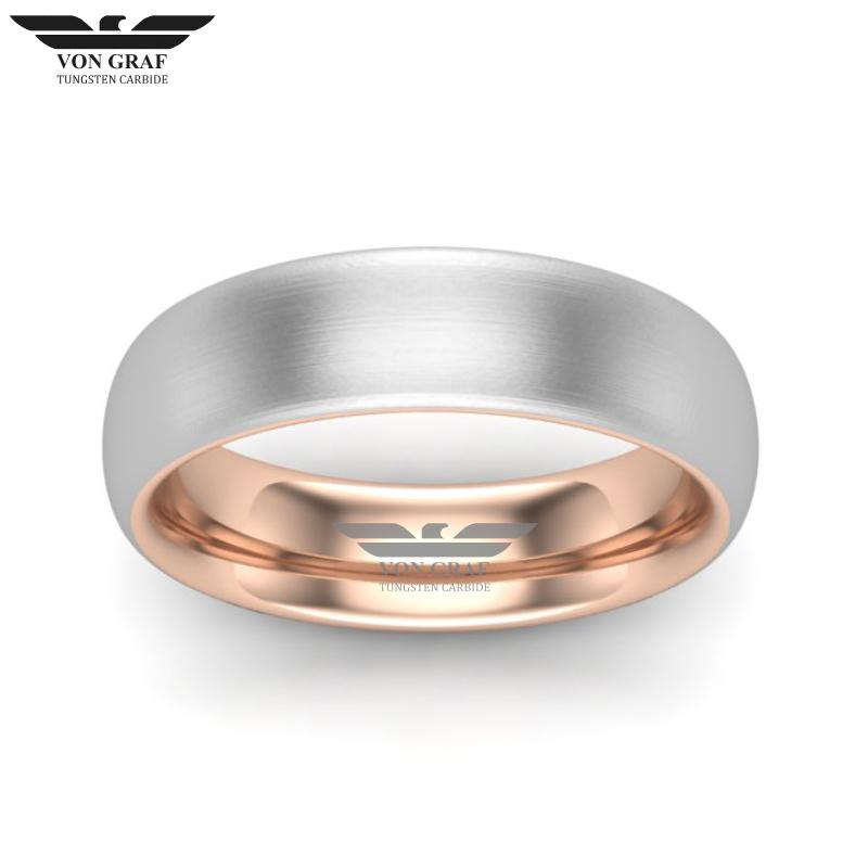 Tungsten Carbide Luxury Fit Ring 6mm