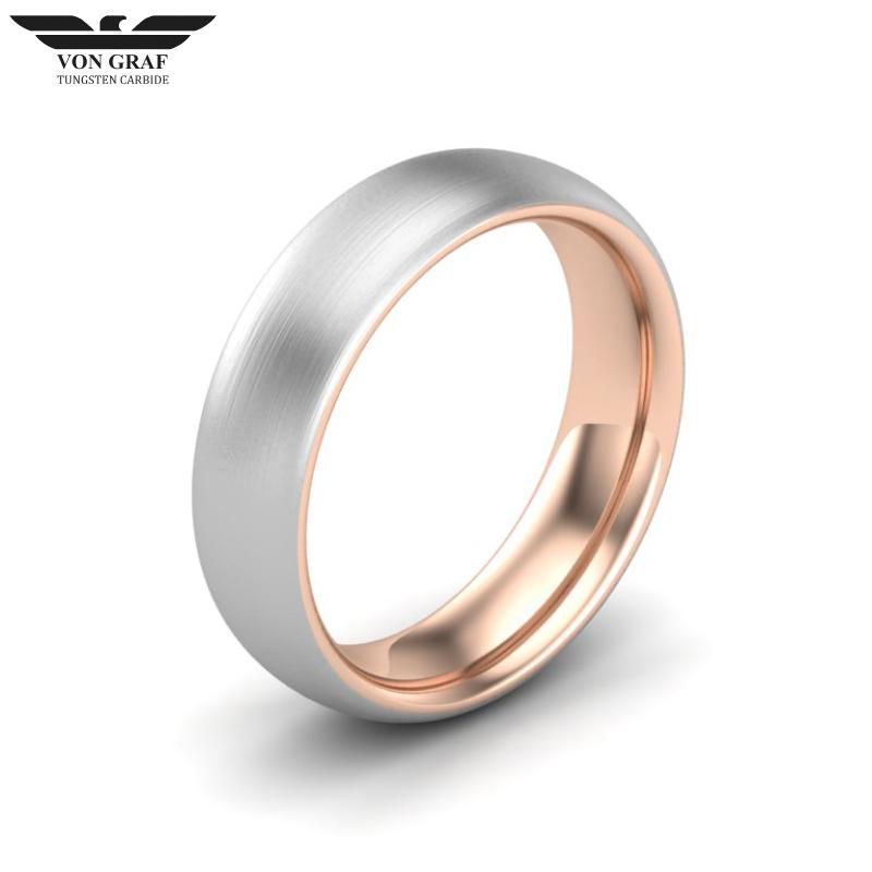 Tungsten Carbide Luxury Fit Ring 6mm