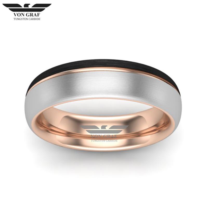 Tungsten Carbide Luxury Fit Ring 6mm
