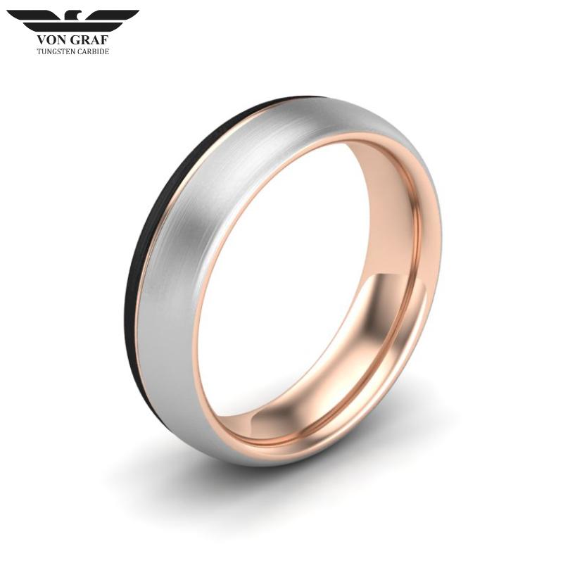 Tungsten Carbide Luxury Fit Ring 6mm