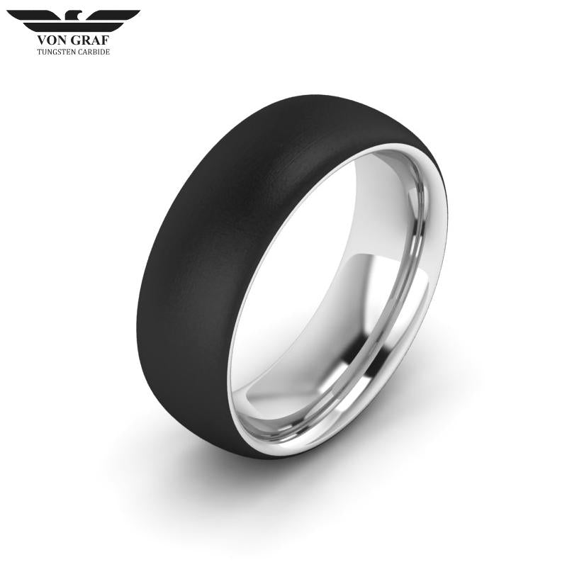 Tungsten Carbide Luxury Fit Ring 8mm