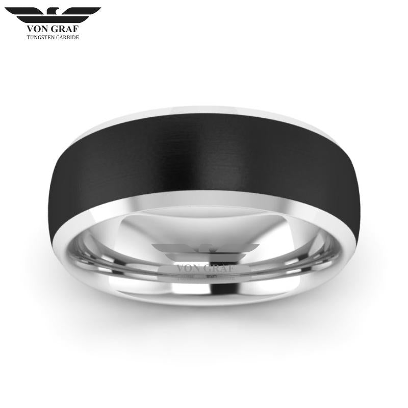 Tungsten Carbide Luxury Fit Ring 8mm