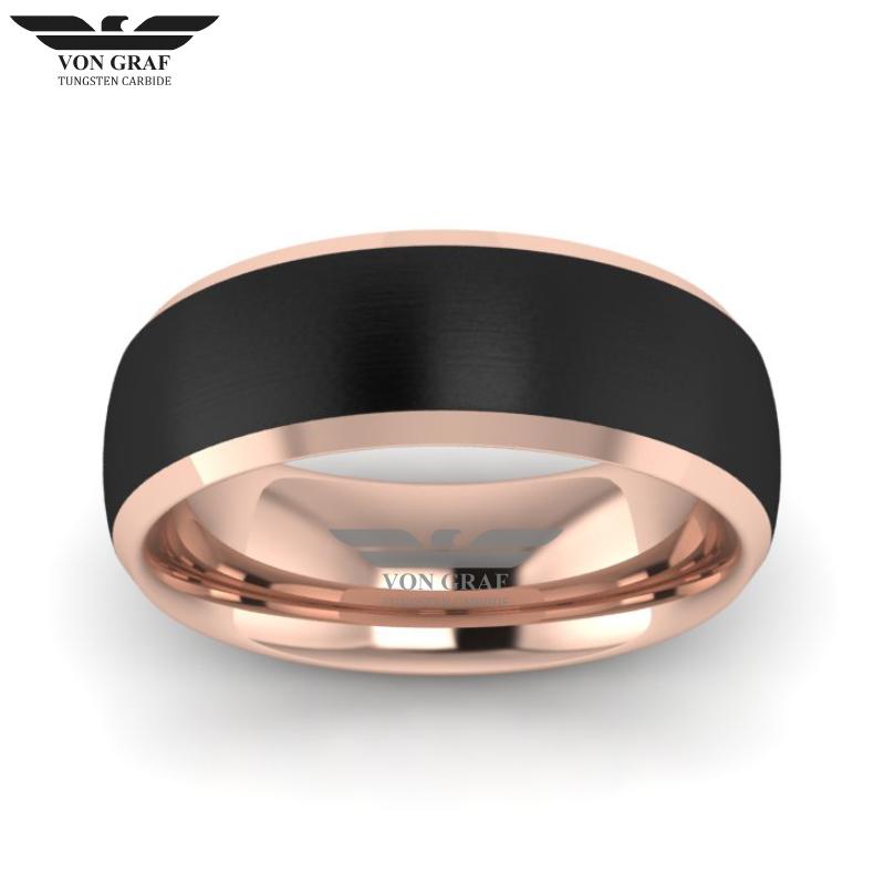 Tungsten Carbide Luxury Fit Ring 8mm