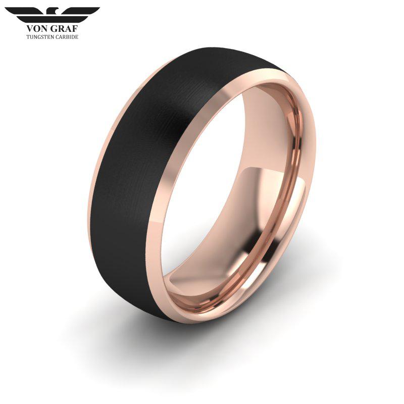 Tungsten Carbide Luxury Fit Ring 8mm