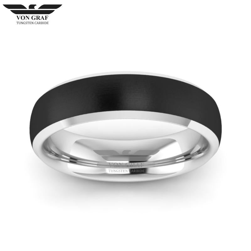 Tungsten Carbide Luxury Fit Ring 6mm